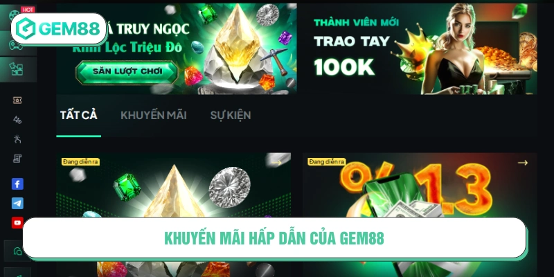 Các chương trình ưu đãi mới trên nhà cái GEM88