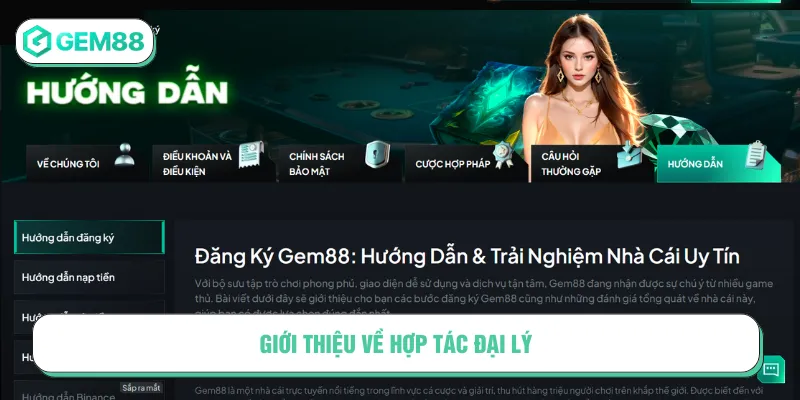 Hợp tác đại lý nhằm trở thành cộng tác viên tại GEM88