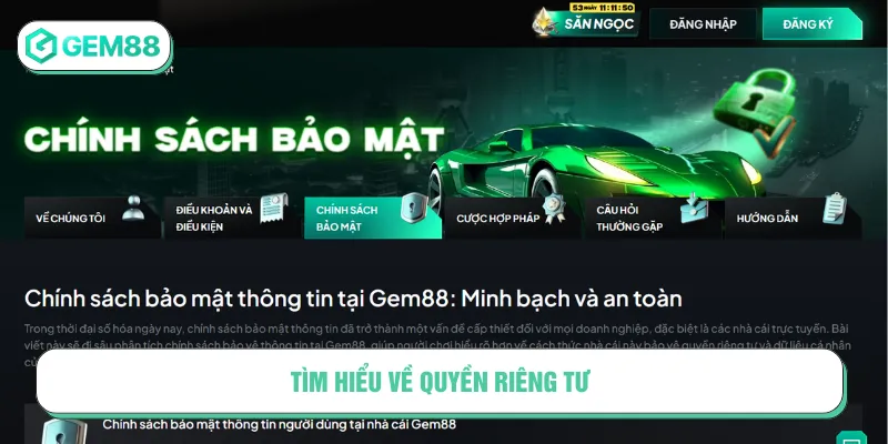 Quyền riêng tư là chính sách bảo vệ người chơi tại nhà cái