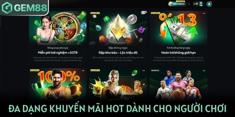 Đa dạng khuyến mãi cực HOT dành cho người chơi cá cược